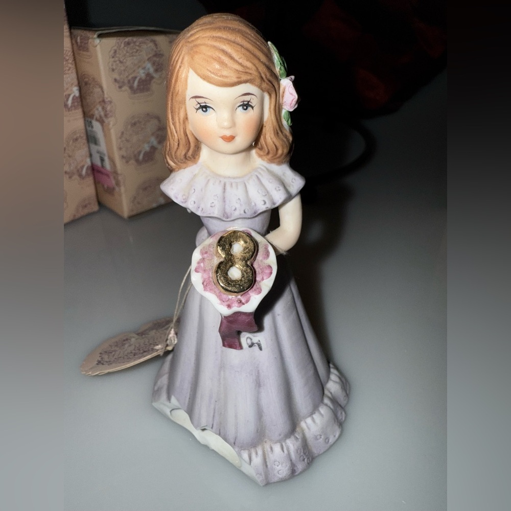 Porcelain Figurine with Number 8